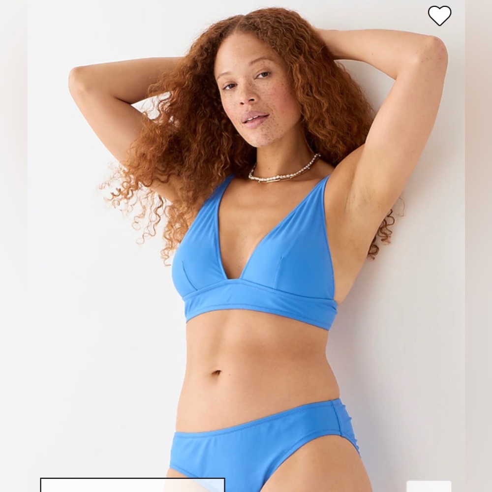 J.Crew Blue Bikini Small Bottom Medium Top NWT